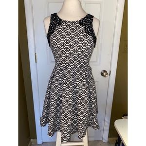 Xhileration black and white dress